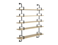 Police Démon Shelf 2, 155cm, 5 shelves, oak