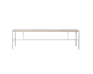 Jídelní stůl Mies M1, light grey/grey linoleum/oak