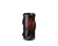 Váza Entwine small, dark amber