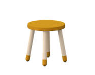 Dětská stolička Dots, mustard