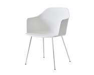 Židle Rely HW33 s područkami, chrome/white