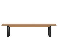 Lavice Nord 200 cm, black oak/oiled oak