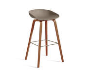 Barová stolička AAS 32 High Lacquered Walnut Veneer, khaki