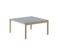 Konferenční stolek Couple 2 Tiles Plain/Wavy, pale blue / oak