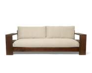 Sofa Edre Classic Linen, dark stained / natural