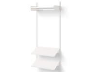 Policová sestava Wardrobe Shelf 1, white/white