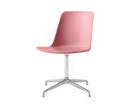 Židle Rely HW11, polished aluminium/soft pink