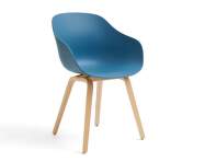 Židle AAC 222 Lacquered Oak Veneer, azure blue