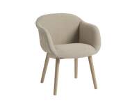 Židle Fiber Soft Armchair Wood Base, Ecriture 240/oak