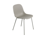 Židle Fiber Side Chair, tube base, grey