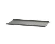Police String Metal Shelf Low Edge 58 x 30, dark grey