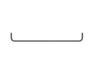 Šatní tyč String 78, dark grey