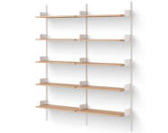 Policová sestava Library Shelf 1900, oak/white