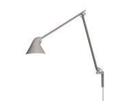 Nástěnná lampa NJP Long, light aluminium grey