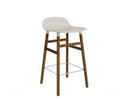 Barová židle Form 65 cm, light grey/walnut