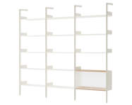 Policová sestava Rombe Konfigurace H, alabaster