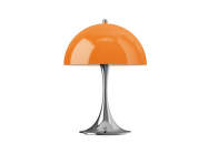 Přenosná lampa Panthella 250, chrome original opal orange