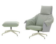 Křeslo Bascule Highback s otomanem, Cento / light lavender / light sage