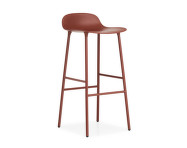 Barová židle Form 75 cm, red/steel