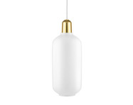 Závěsná lampa Amp Large, white/brass