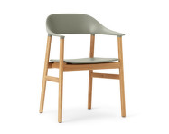 Židle Herit Armchair Oak, dusty green