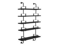 Police Démon Shelf 2, 95cm, 5 shelves, black stained ash