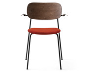 Židle Co Chair s područkami dark oak, Velvet 062