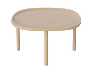 Konferenční stolek Trace Ø75 H38 cm, white oiled oak