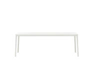 Jídelní stůl Plate 90x200, white MDF table top/white base