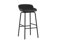 Celočalouněná barová židle Hyg Barstool 75, black/main line flax