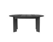 Jídelní stůl Bevel Extendable Ø117 - 167 cm, black oiled oak