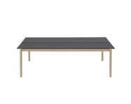 Stůl Linear System Table, Black Nanolaminate/Black ABS/Oak