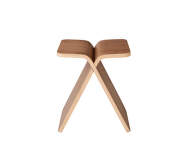 Stolička X-Stool, lacquered walnut