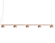 Závěsná lampa Blush rail 5, warm beige