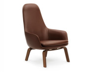 Křeslo Era Lounge Walnut Ultra Leather, vysoké