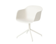 Židle Fiber Arm Chair, swivel base, natural white