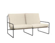 Outdorová sofa Desert 2-Seater, black/off-white