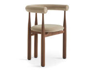 Čalouněná židle Bukowski, walnut/Megan 026
