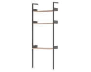 Policová sestava Rombe IF2 s pracovní deskou, anthracite/lacquered walnut