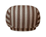 Pouf Rico, Louisiana sand / chocolate