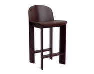 Barová židle Chisel 35 H65, dark bordeaux lacquered beech