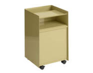 Stolek Folded Trolley Low Drawer, dark beige green