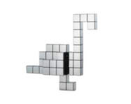 Plameňák Panton Cubes, chrome