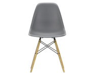 Židle Eames DSW, granite grey seat / ash base