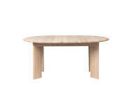 Jídelní stůl Bevel Extendable Ø117 - 167 cm, white oiled oak