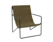 Křeslo Desert Lounge Chair, black/olive