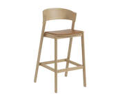 Barová židle Cover 75 cm, cognac/oak