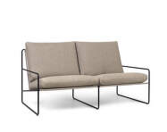 Outdorová sofa Desert Dolce 2-seater, black/dark sand