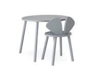 Dětská židle se stolem Mouse School Set, grey