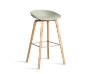 Barová stolička AAS 32 High Lacquered Oak Veneer, pastel green